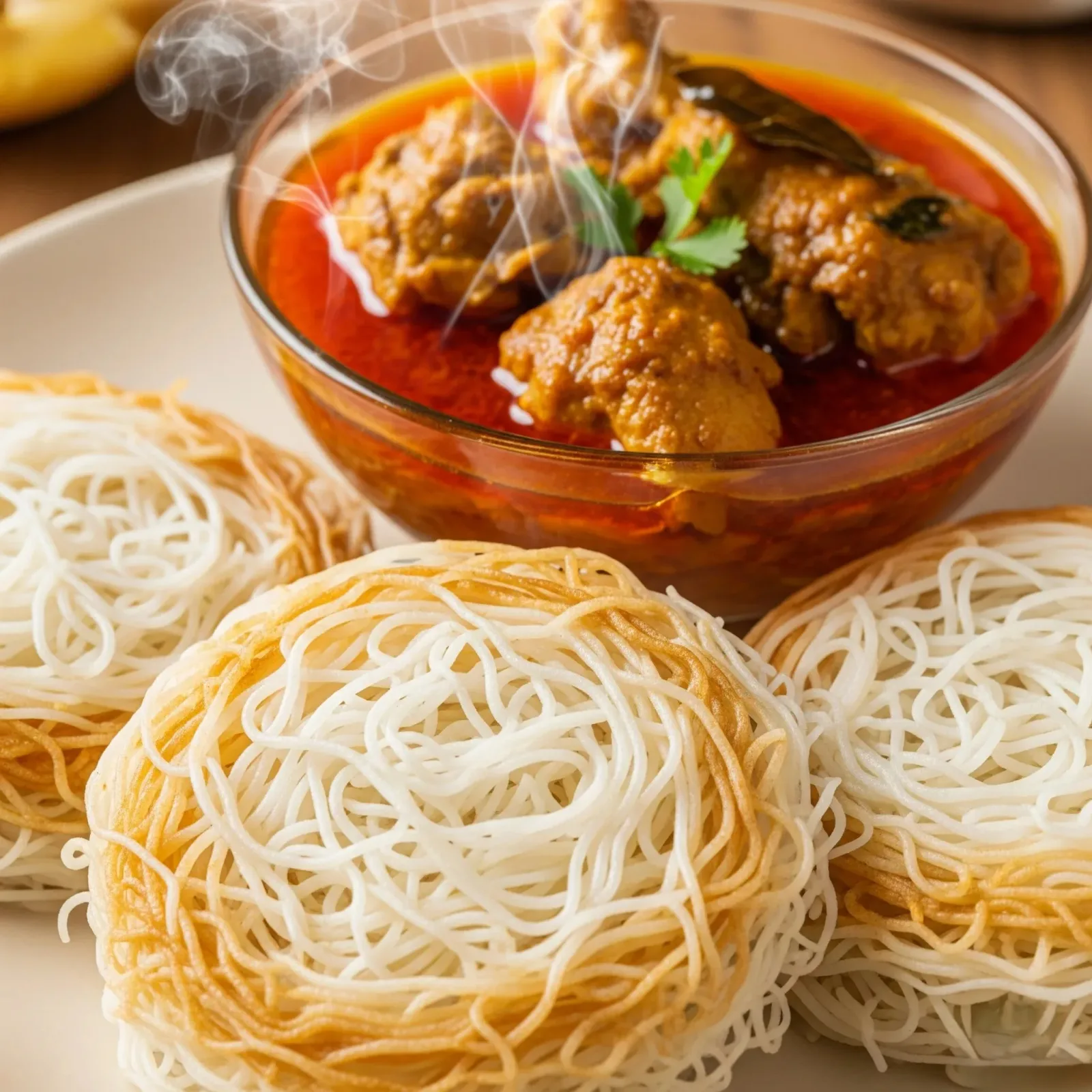 Idiyappam (3) Chicken Korma
