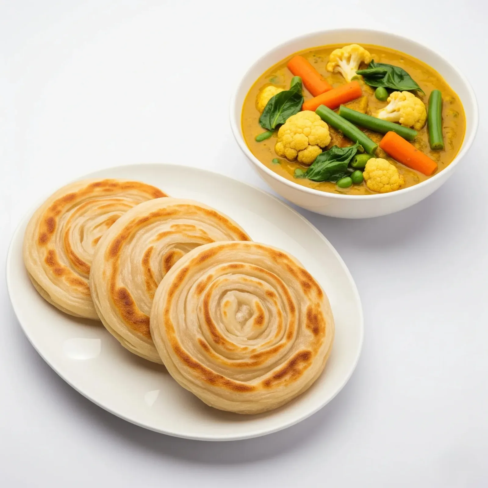 Parotta (3) Veg Korma